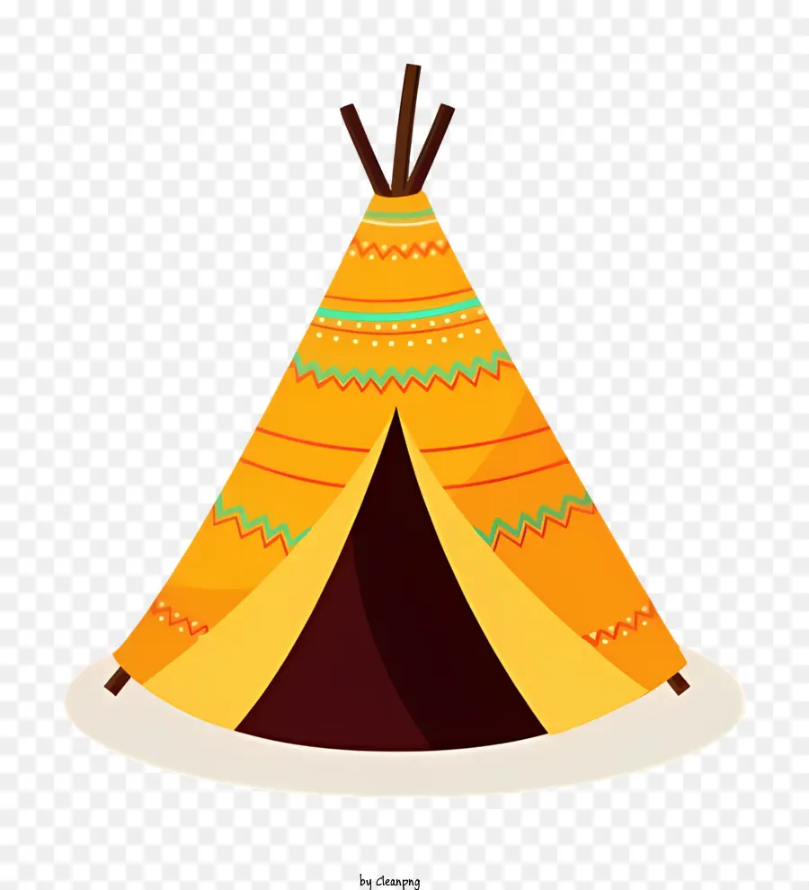 Flèche，Tipi Coloré PNG