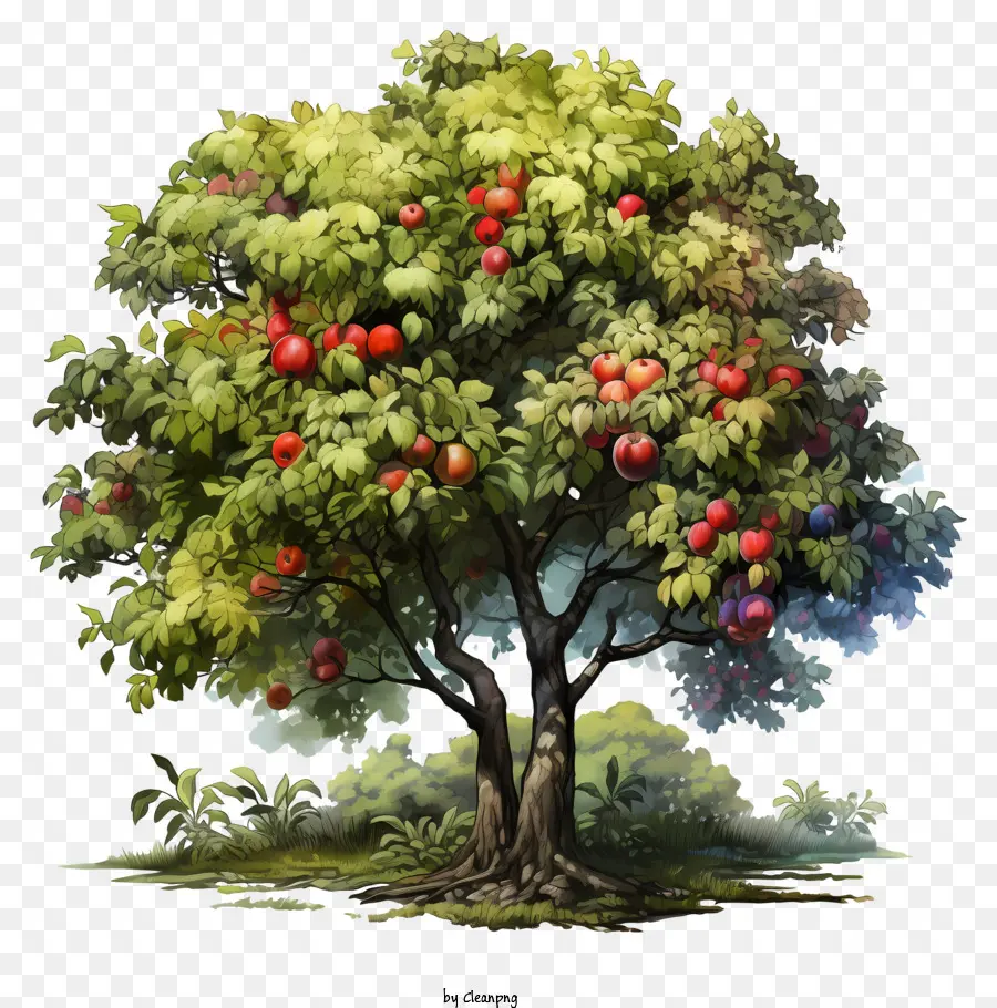 Les Fruits De L'arbre，Fruits Mûrs PNG