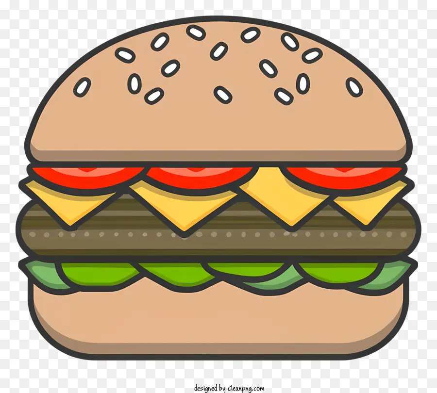 Dessin Animé，Hamburger PNG