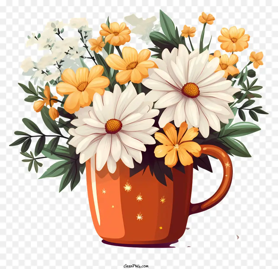 Café De Fleurs，Vase PNG