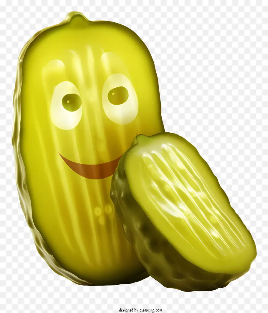 Emoji De Cornichons，Concombre Vert PNG