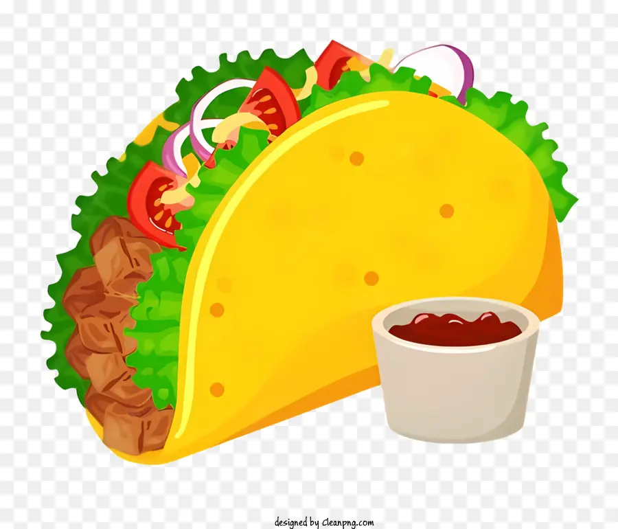 Taco，Ketchup PNG