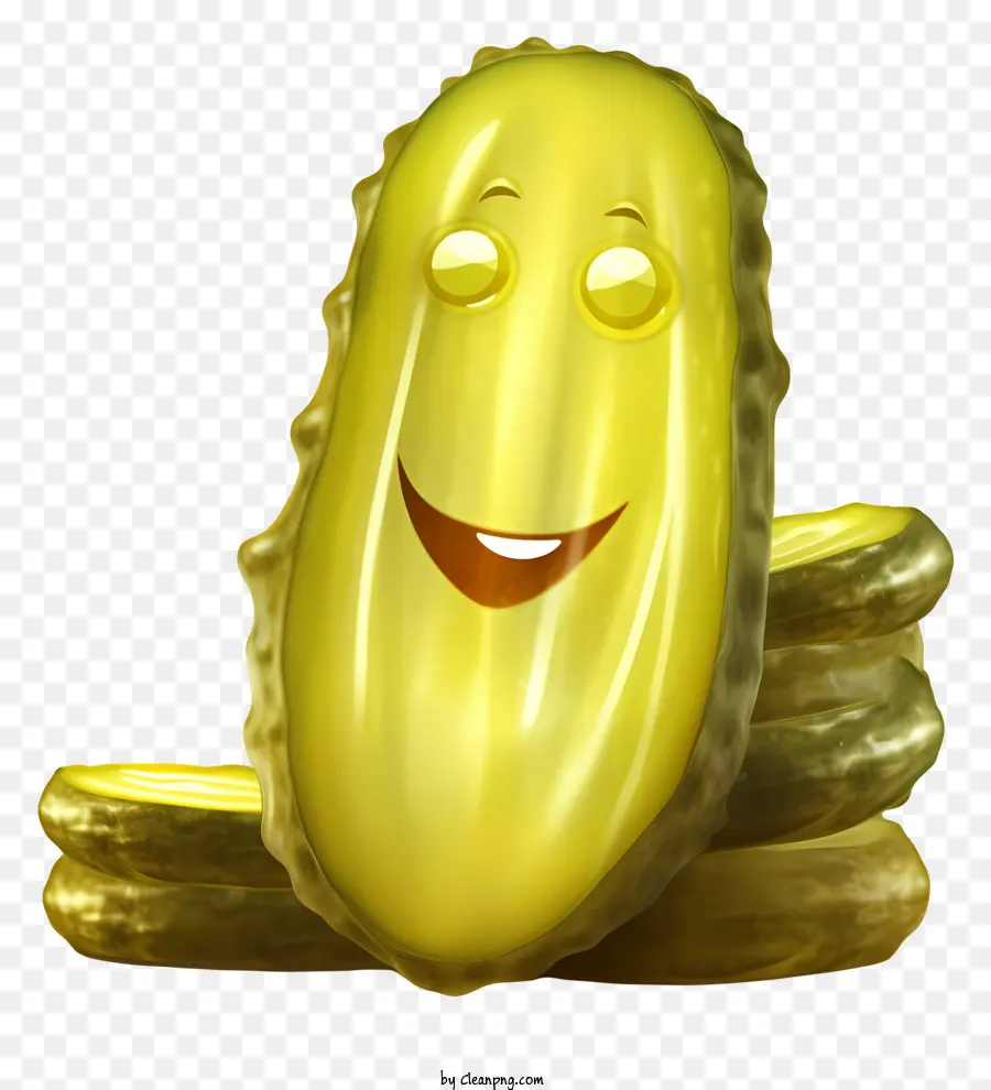 Emoji De Cornichons，Pickle De Dessin Animé PNG