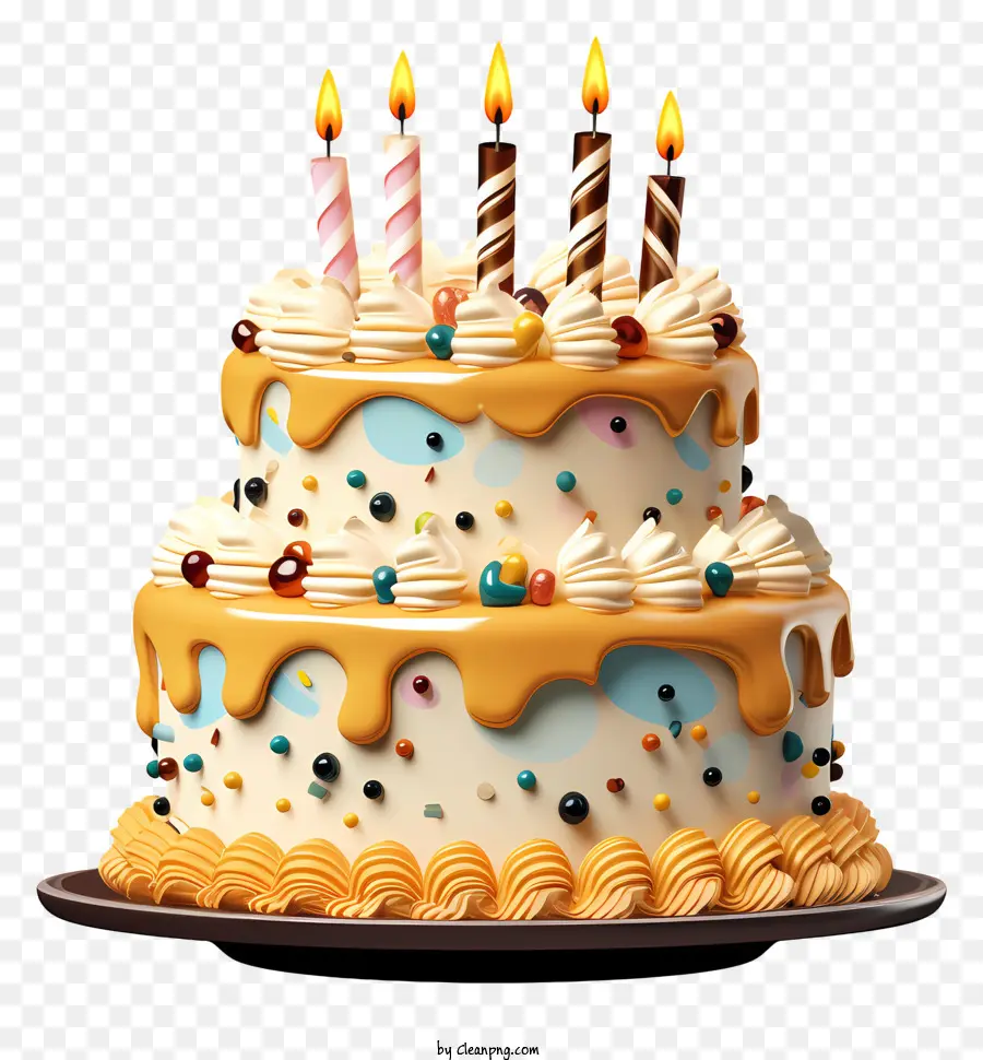 Gâteau D'anniversaire，Décoration De Gâteau PNG