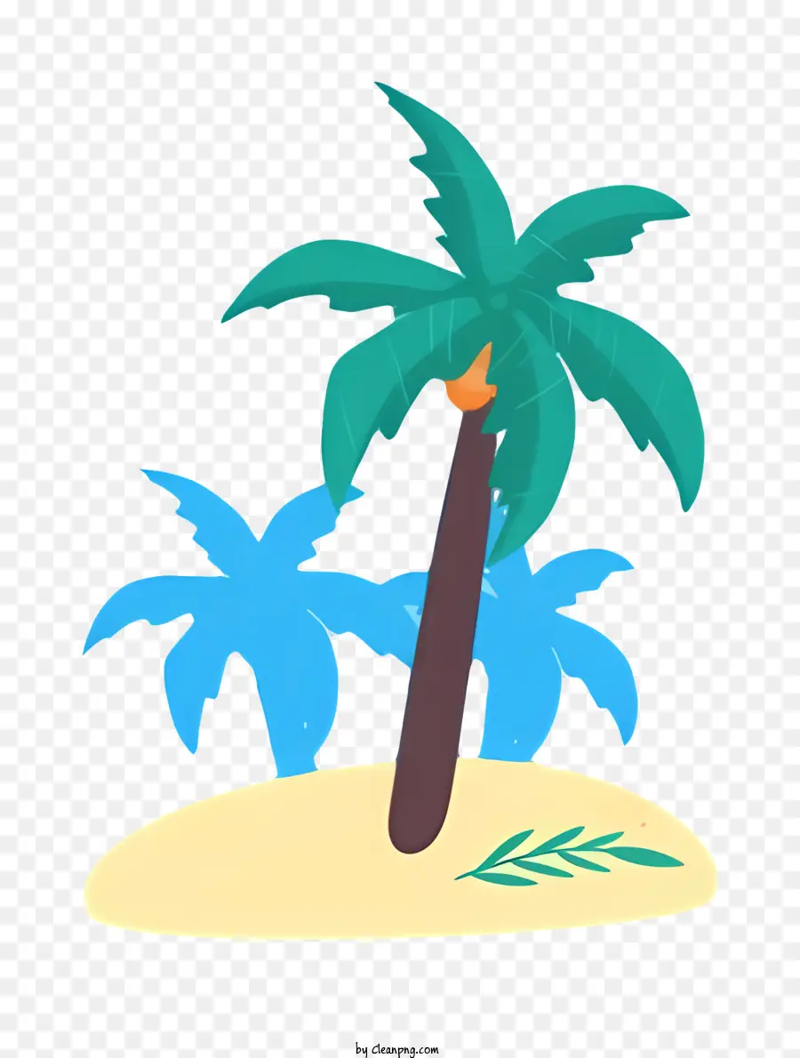 Plage，L'île Palm Tree PNG