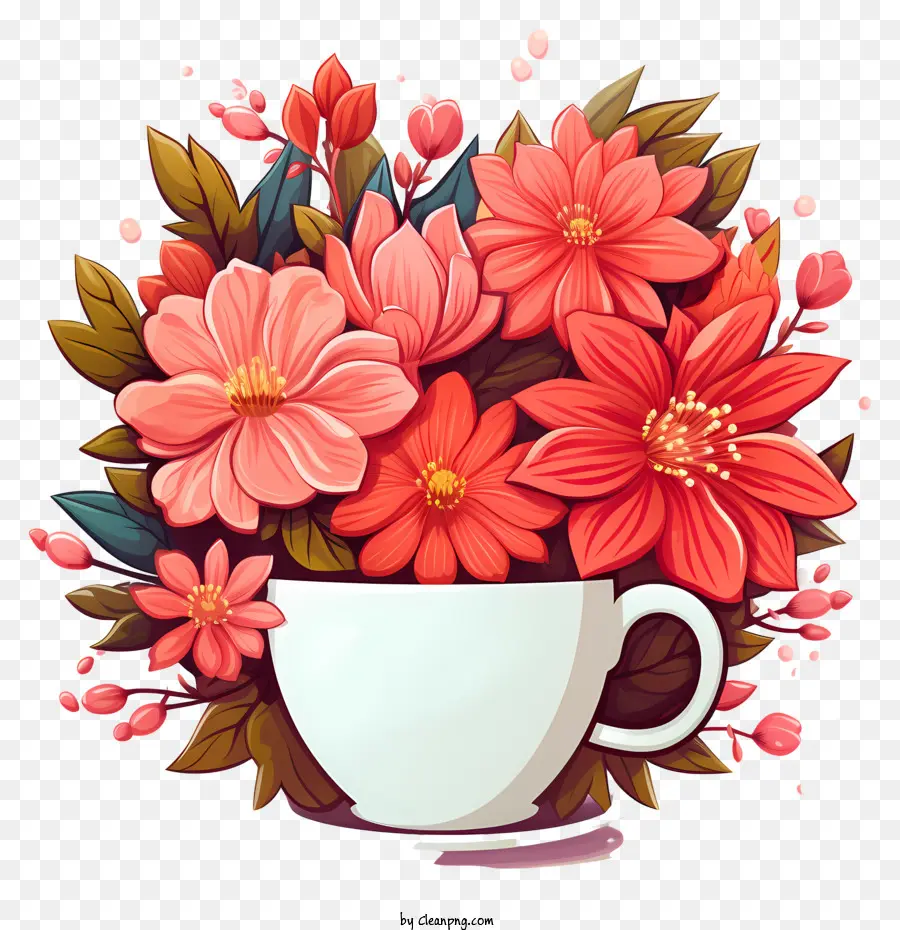 Fleurs De Café，Bouquet De Fleurs PNG