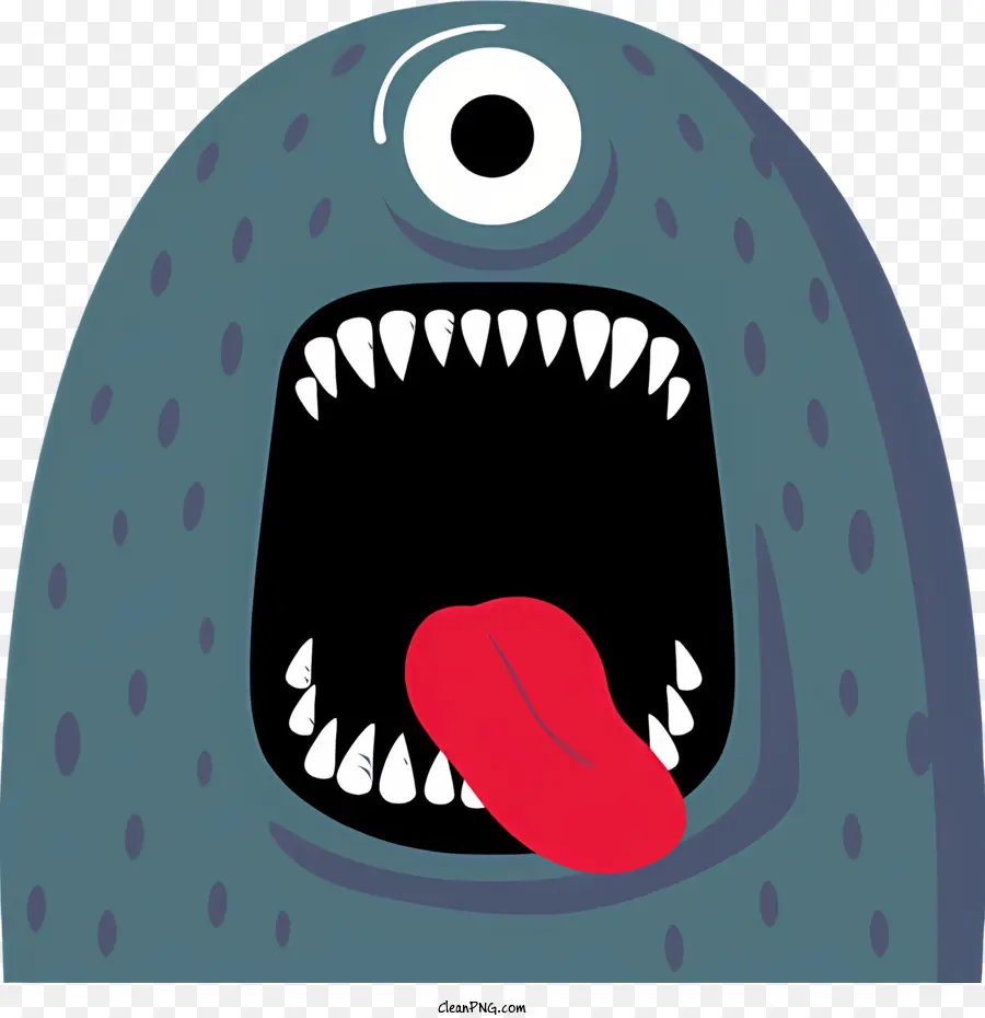 Dessin Animé Monster，Grande Bouche PNG