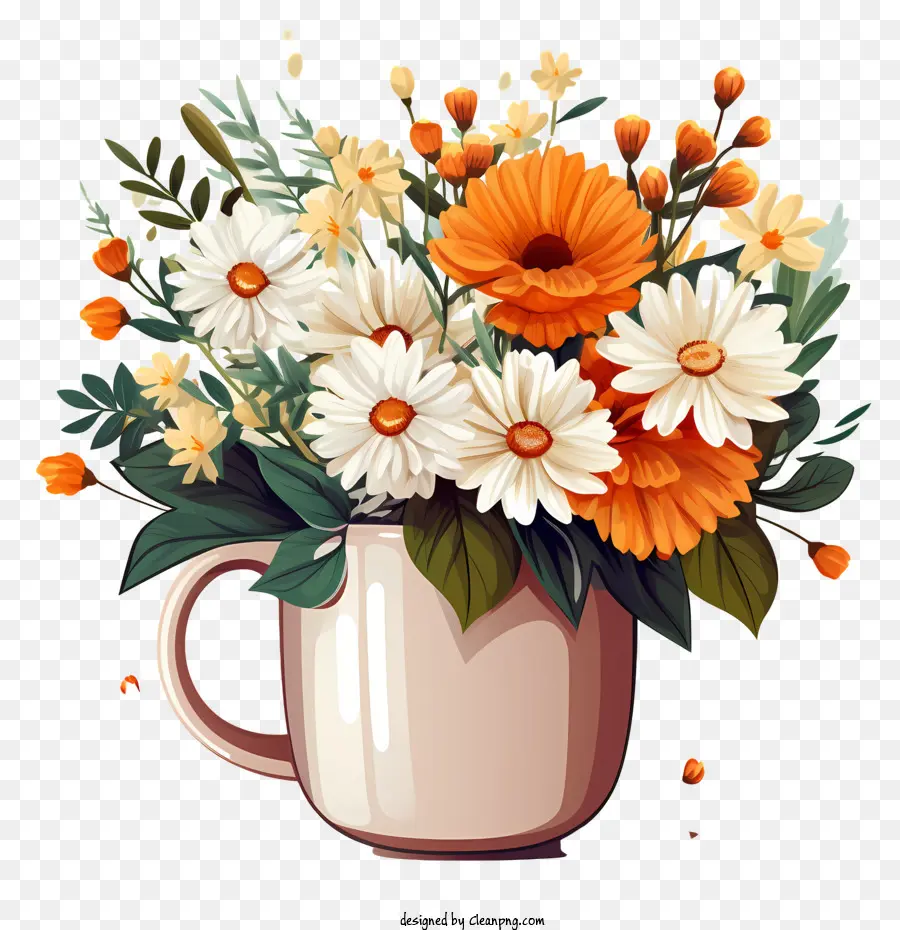 Fleurs De Café，Bouquet De Fleurs PNG