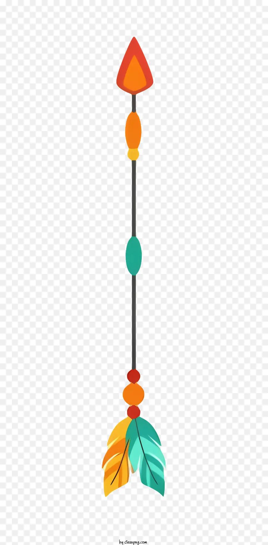Flèche，Design Coloré PNG