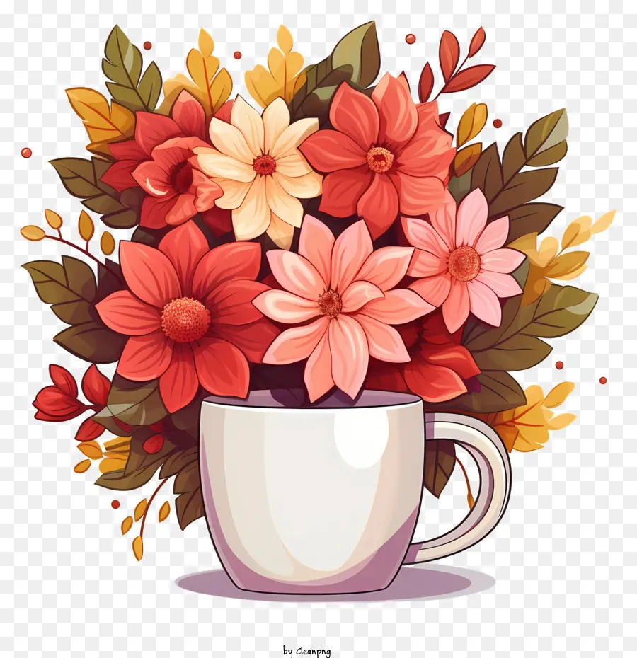 Fleurs De Café，Bouquet De Fleurs PNG