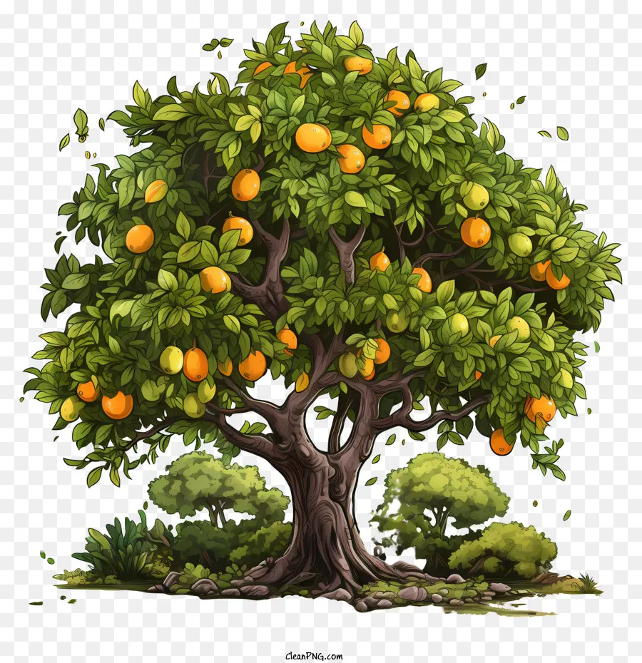 Les Fruits De L'arbre，Oranger PNG