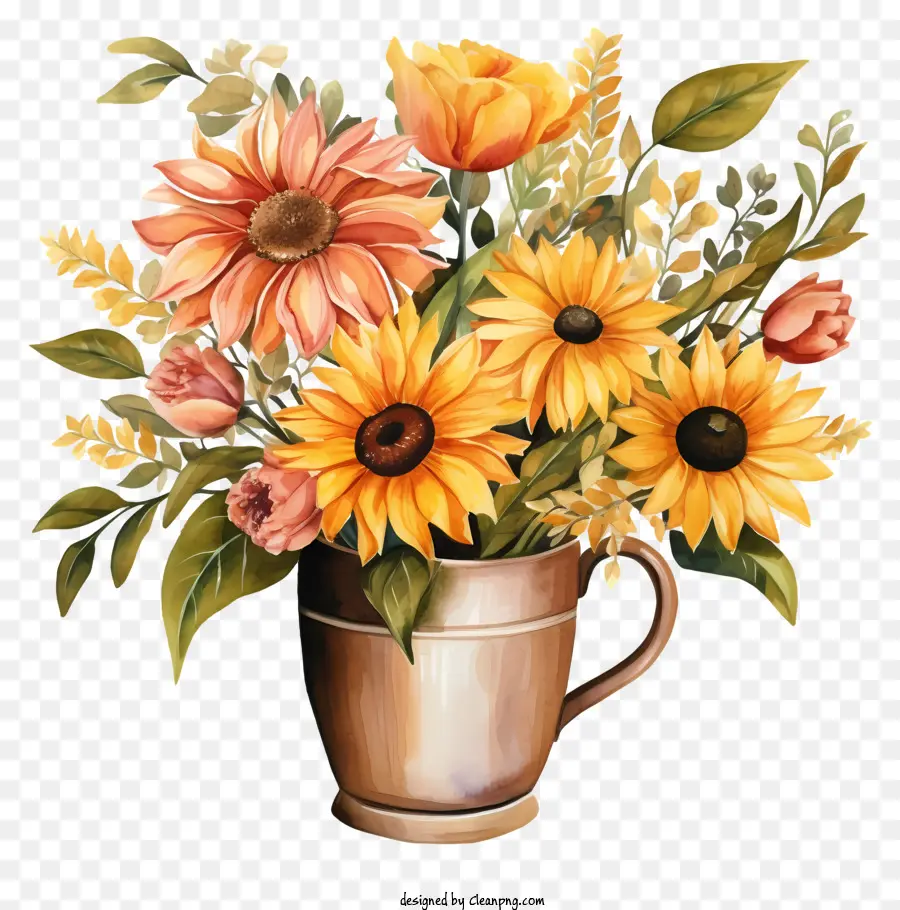 Fleurs De Café，Bouquet De Fleurs PNG