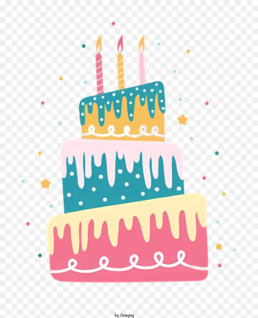 Gâteau D'anniversaire，Gâteau Multicouche PNG