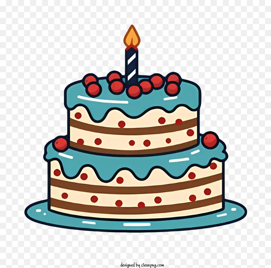 Gâteau D'anniversaire，Dessin Animé Dessin PNG
