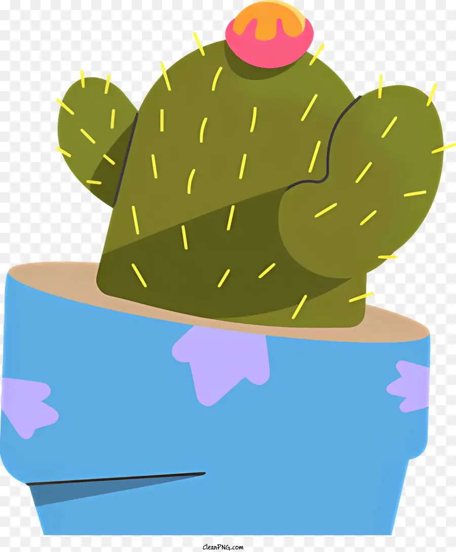Cactus Avec Les Bras，Cactus De Tête Rose PNG
