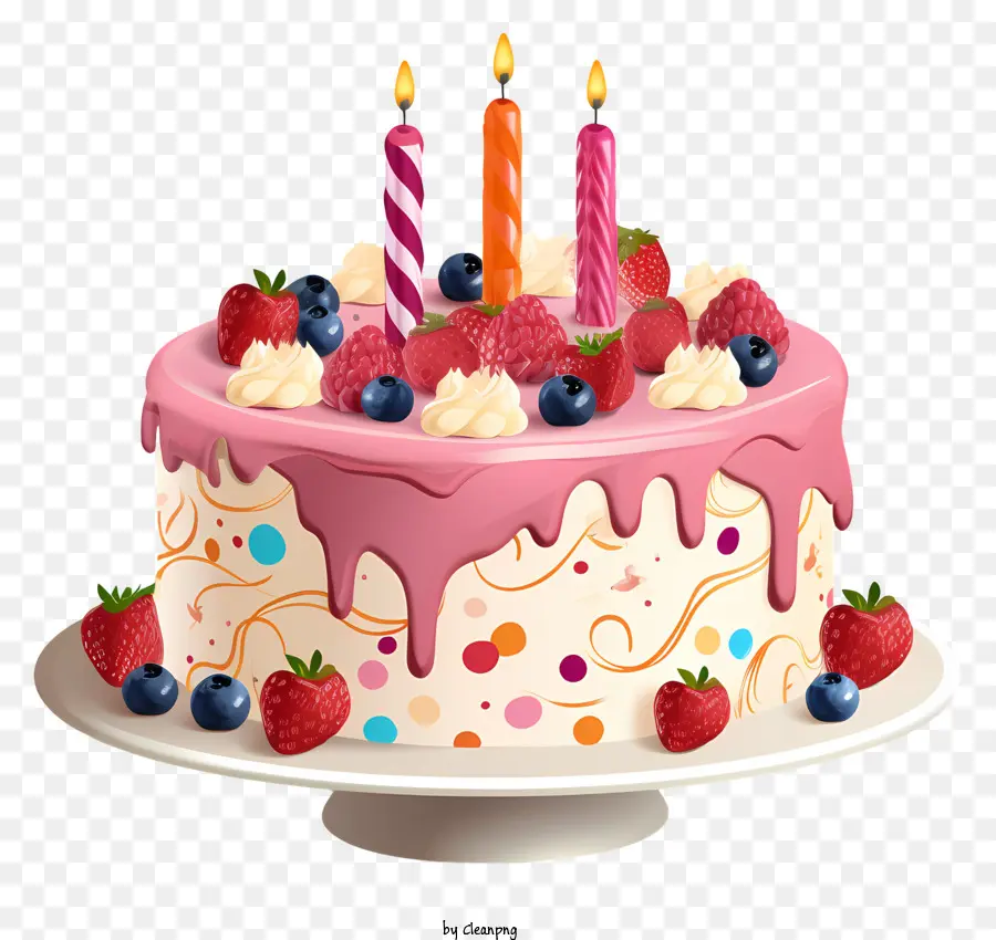 Gâteau D'anniversaire，Rose Un Gâteau D'anniversaire PNG