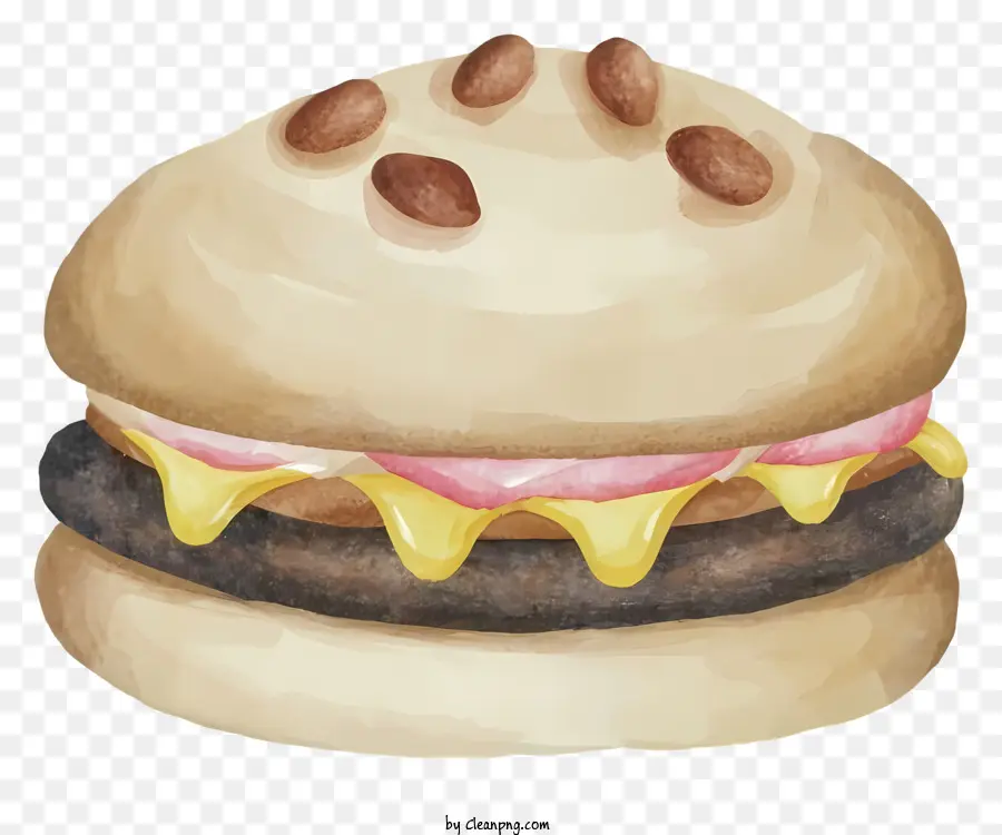 Dessin Animé，Cheeseburger PNG