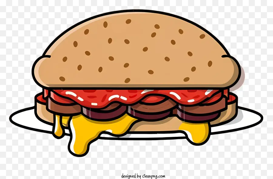 Dessin Animé，Sandwich PNG