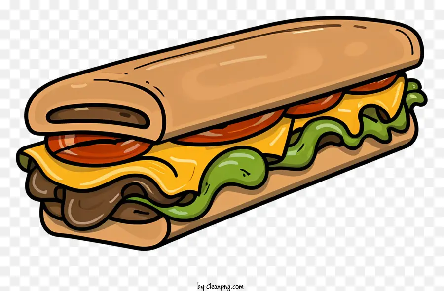 Dessin Animé，Sandwich PNG