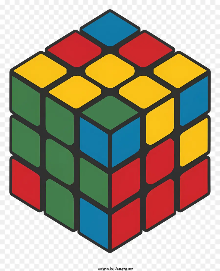 Dessin Animé，Rubik's Cube PNG