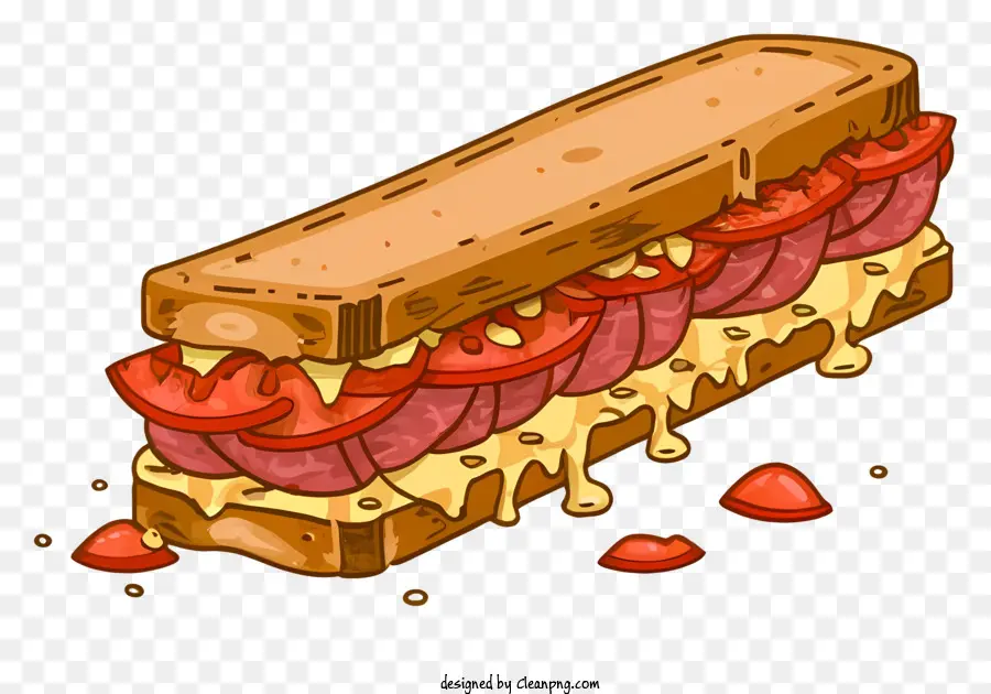 Dessin Animé，Sandwich PNG