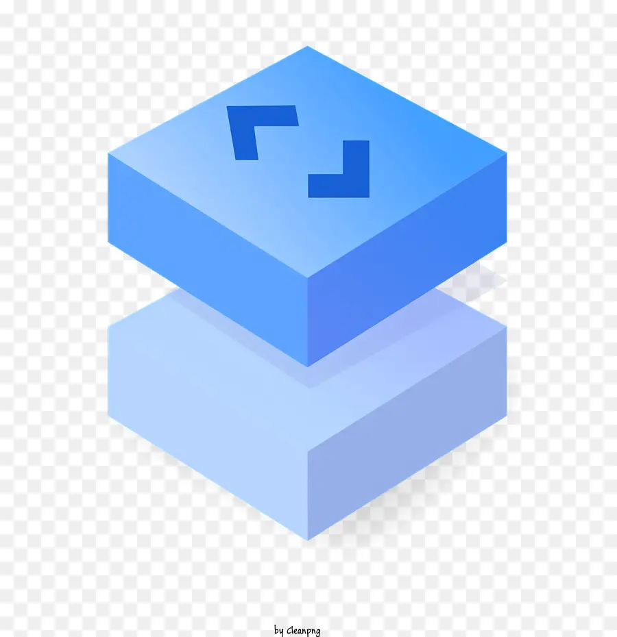 Cube Bleu，Arrow Pointant à Gauche PNG