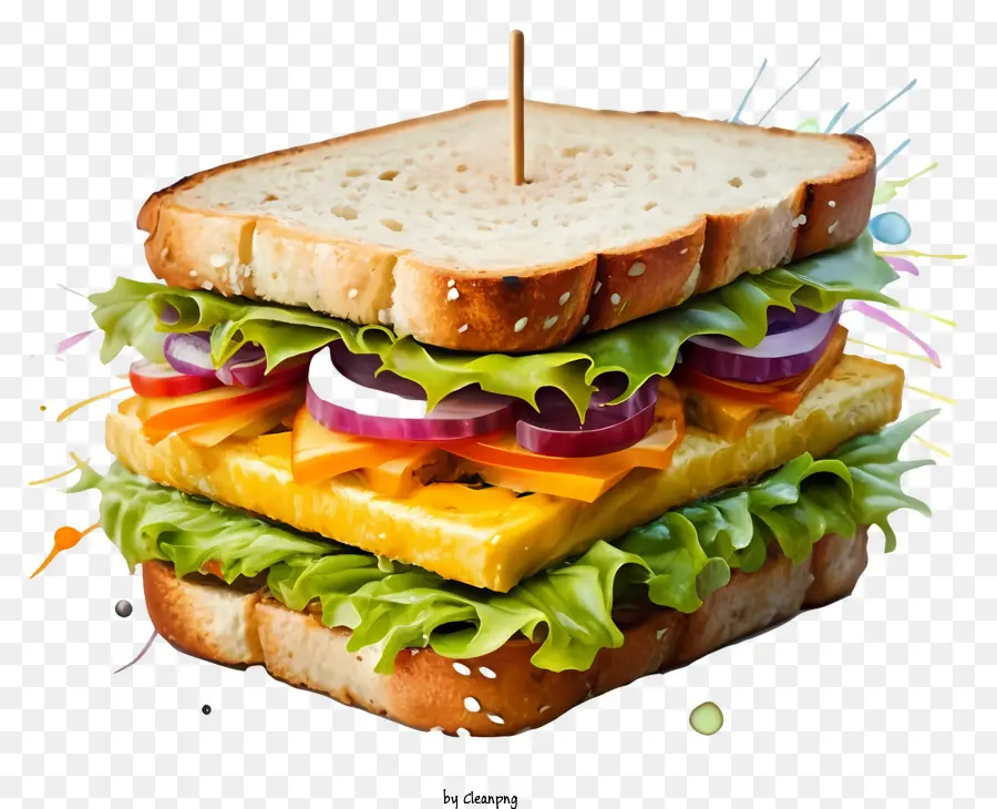 Dessin Animé，Sandwich PNG