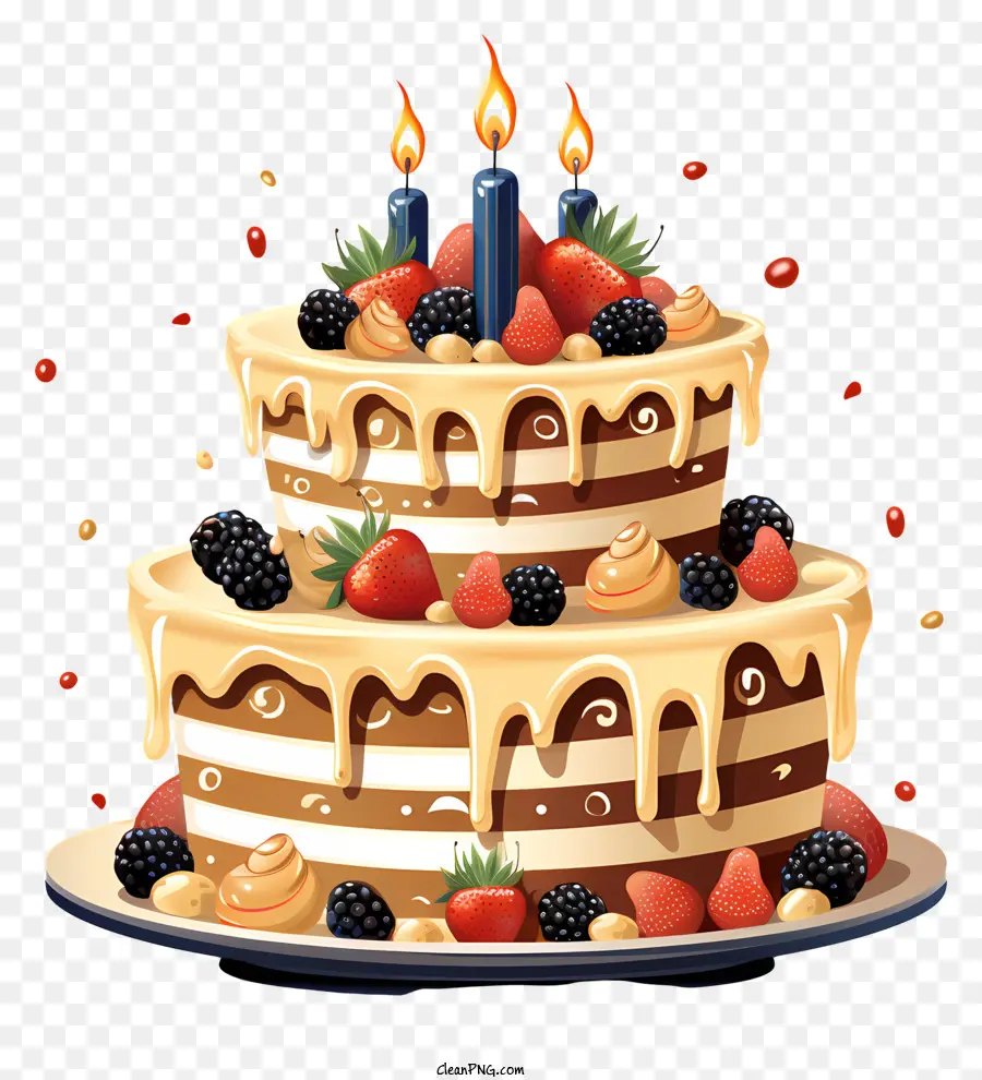 Gâteau D'anniversaire，Chocolat Gâteau D'anniversaire PNG