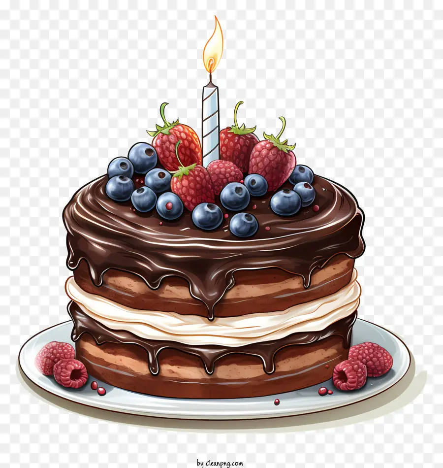 Gâteau D'anniversaire，Gâteau Au Chocolat PNG