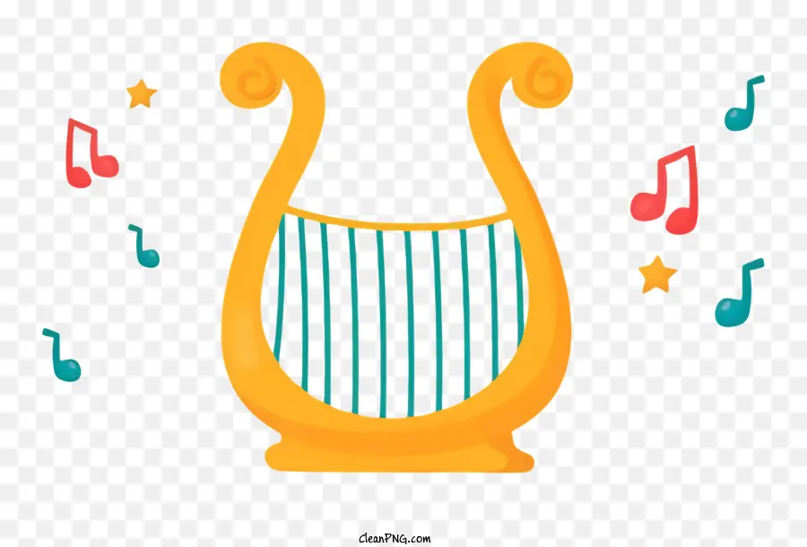 Harpe，Instrument à Cordes PNG