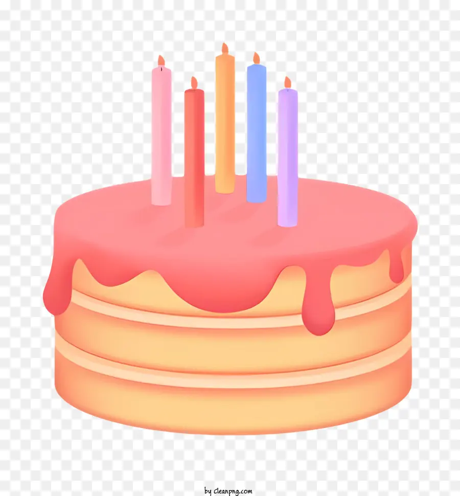 Gâteau D'anniversaire，Rose Un Gâteau D'anniversaire PNG