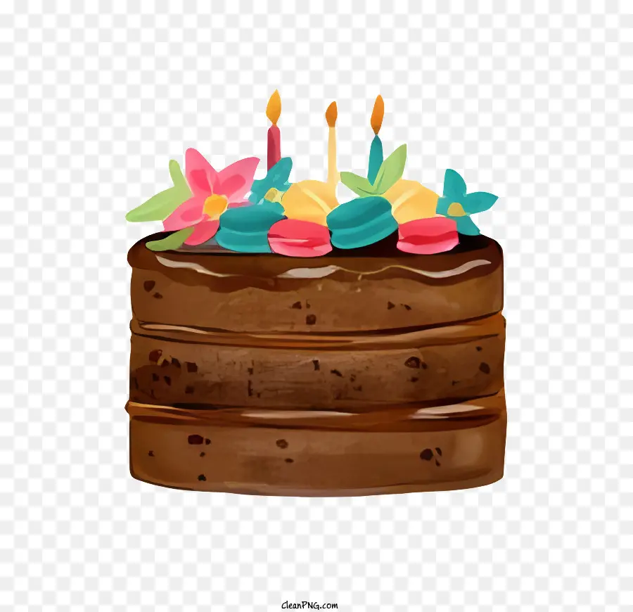 Gâteau D'anniversaire，Gâteau Au Chocolat PNG