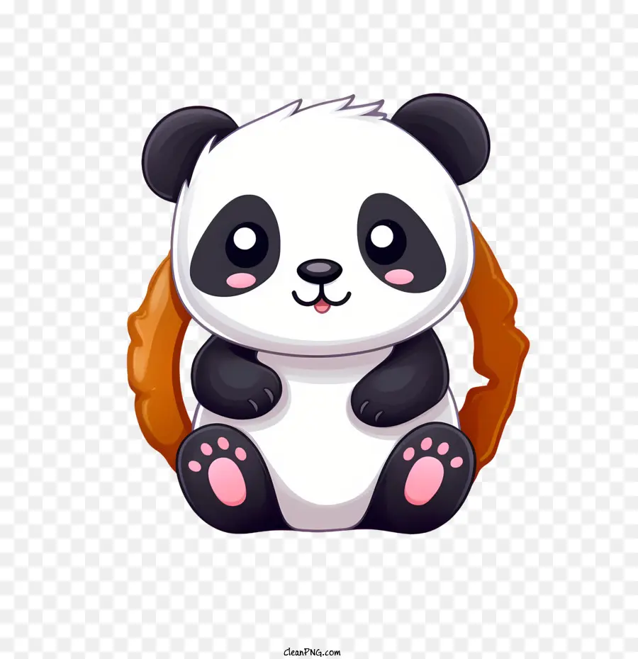 Panda Mignon，Dessin Animé PNG