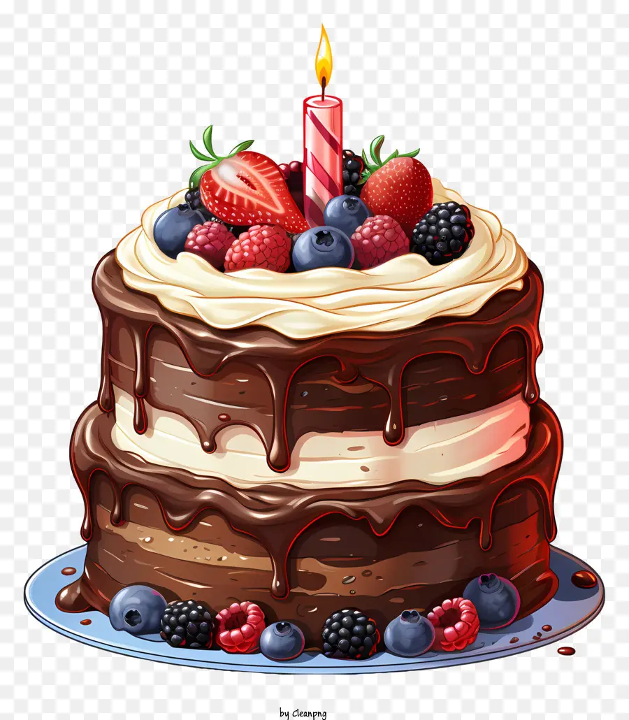 Gâteau D'anniversaire，Gâteau Au Chocolat PNG