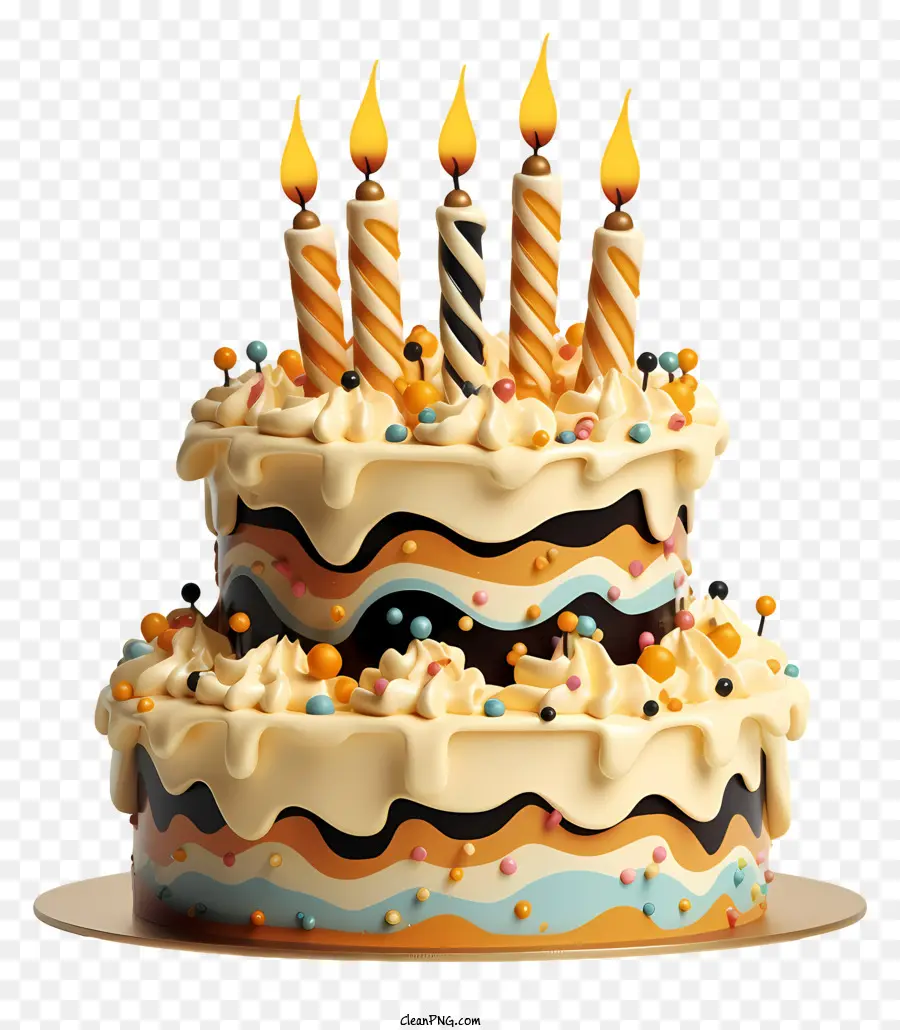 Gâteau D'anniversaire，Gâteau à Trois PNG
