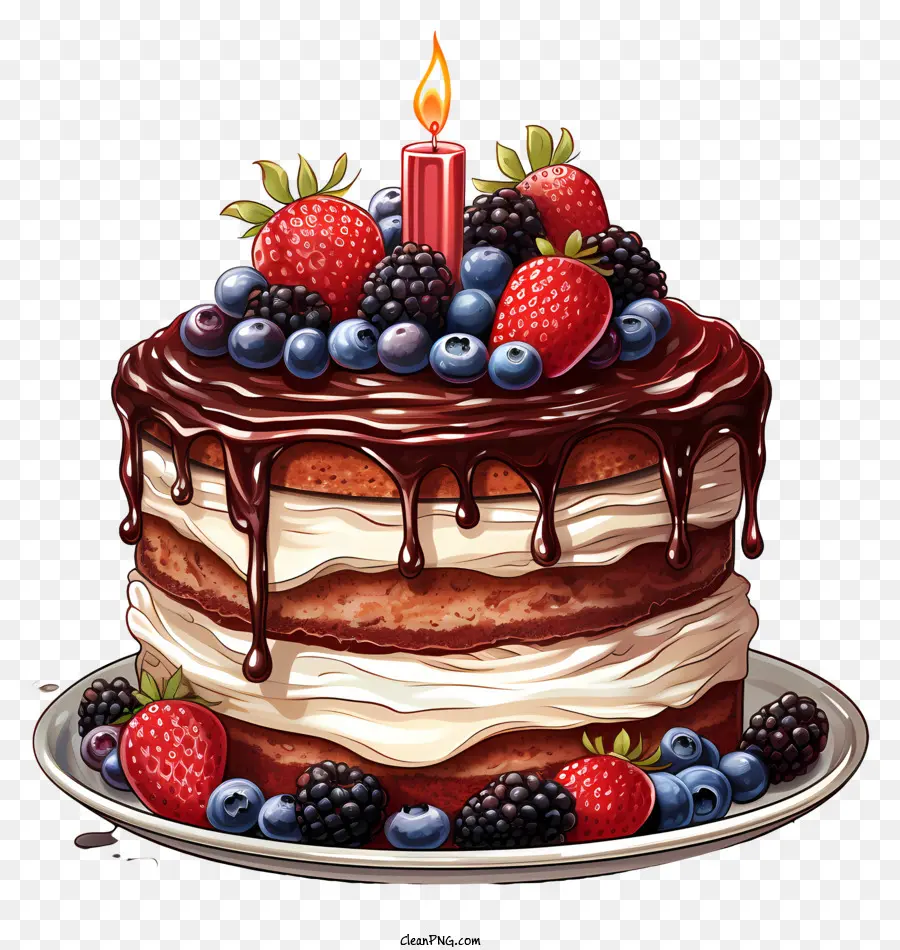Gâteau D'anniversaire，Chocolat Gâteau D'anniversaire PNG