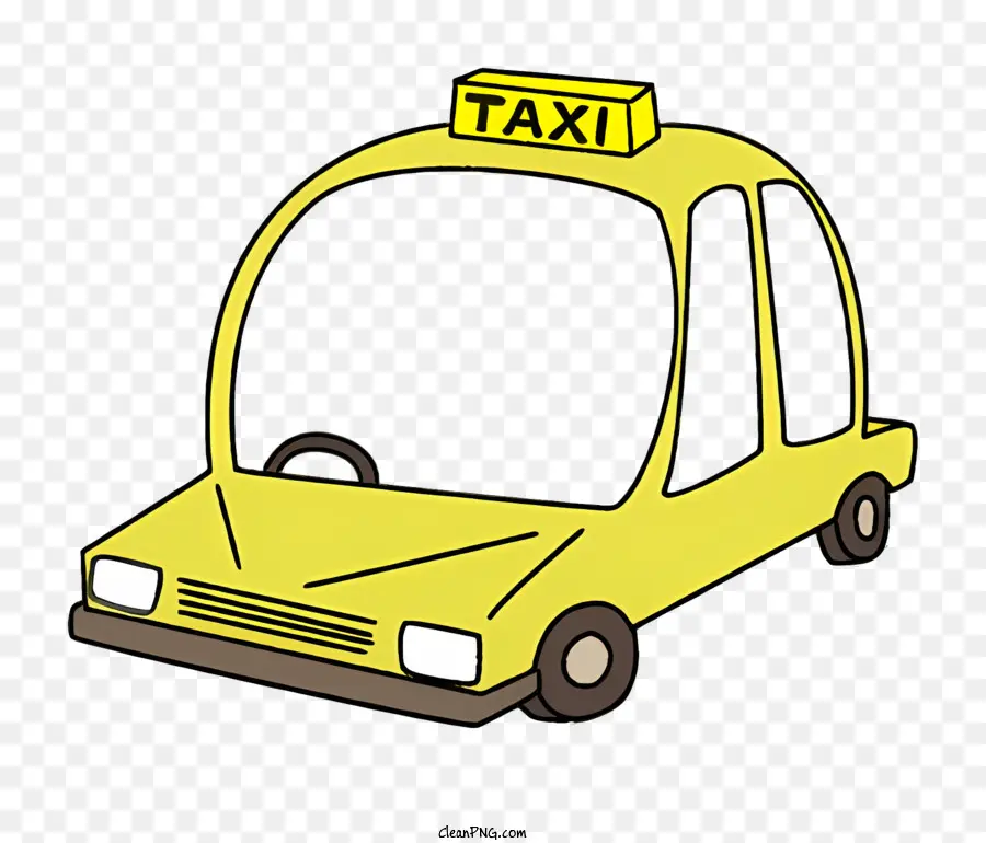 Taxi En Taxi Jaune，Signe De Taxi PNG