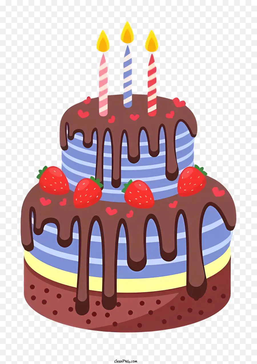 Gâteau D'anniversaire，Gâteau Au Chocolat PNG