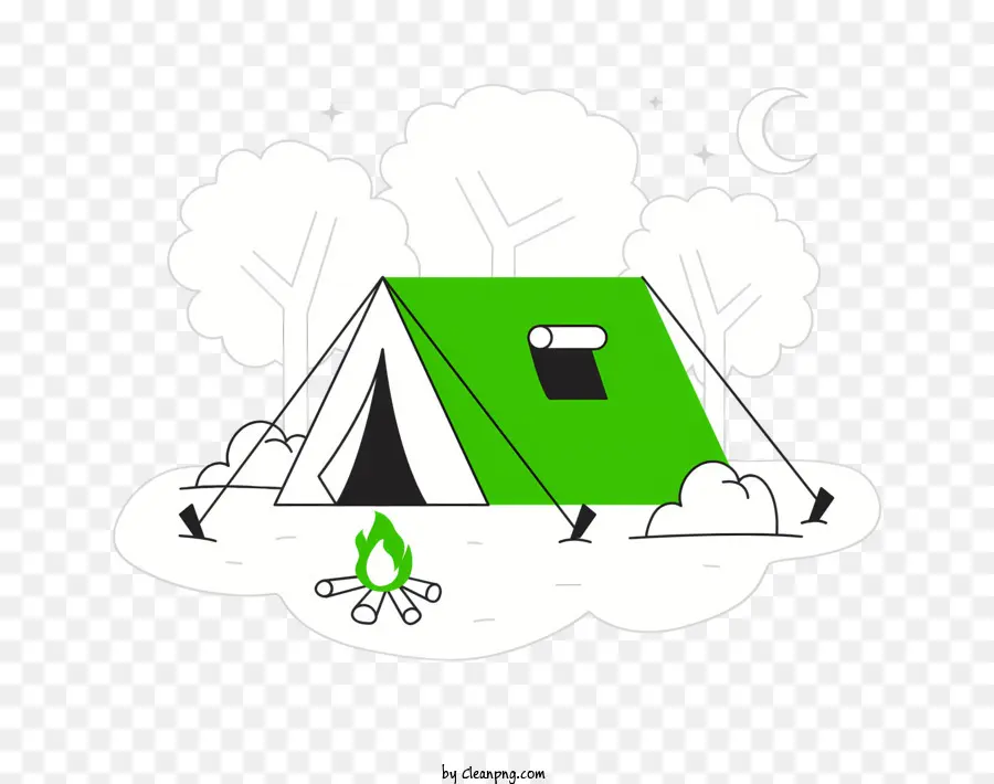 Dessin Animé，Camping PNG