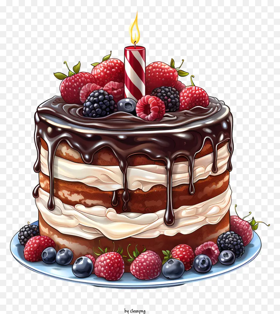 Gâteau D'anniversaire，Gâteau Au Chocolat PNG