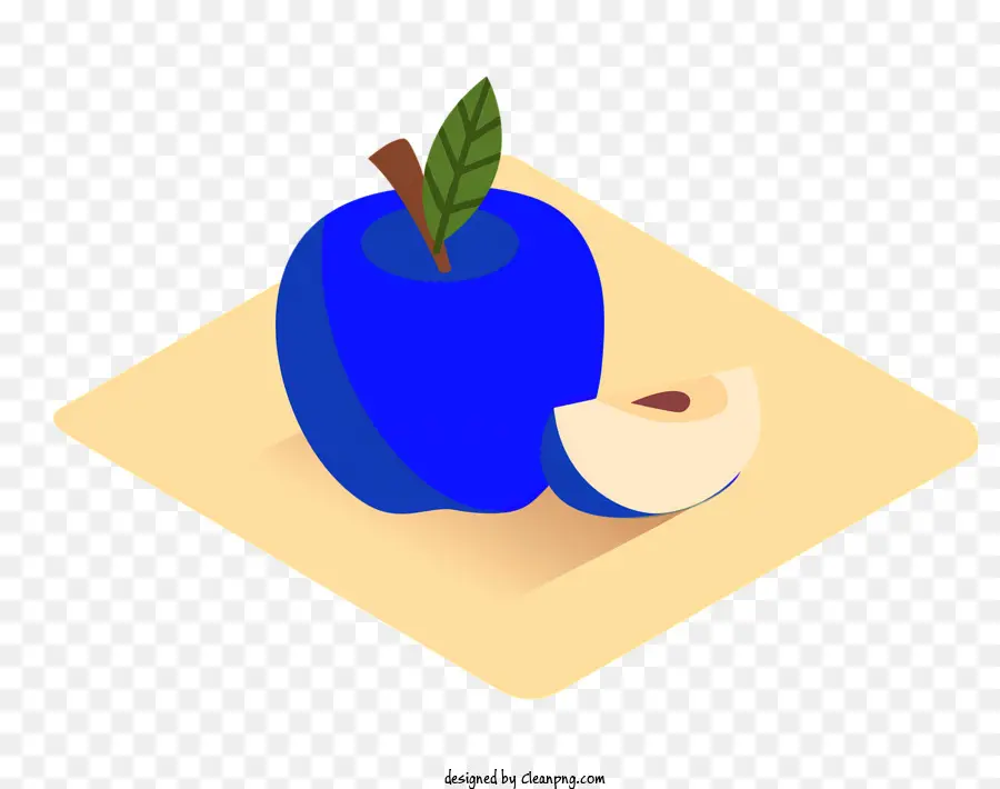 De Blue Apple，Carré Blanc PNG