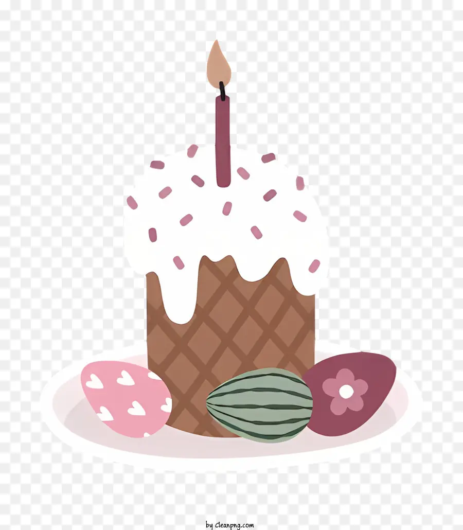 Gâteau D'anniversaire，Gâteau De Pâques PNG