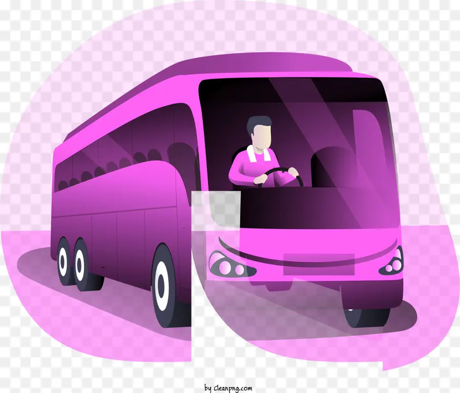 Rose Bus，Chauffeur De Bus PNG