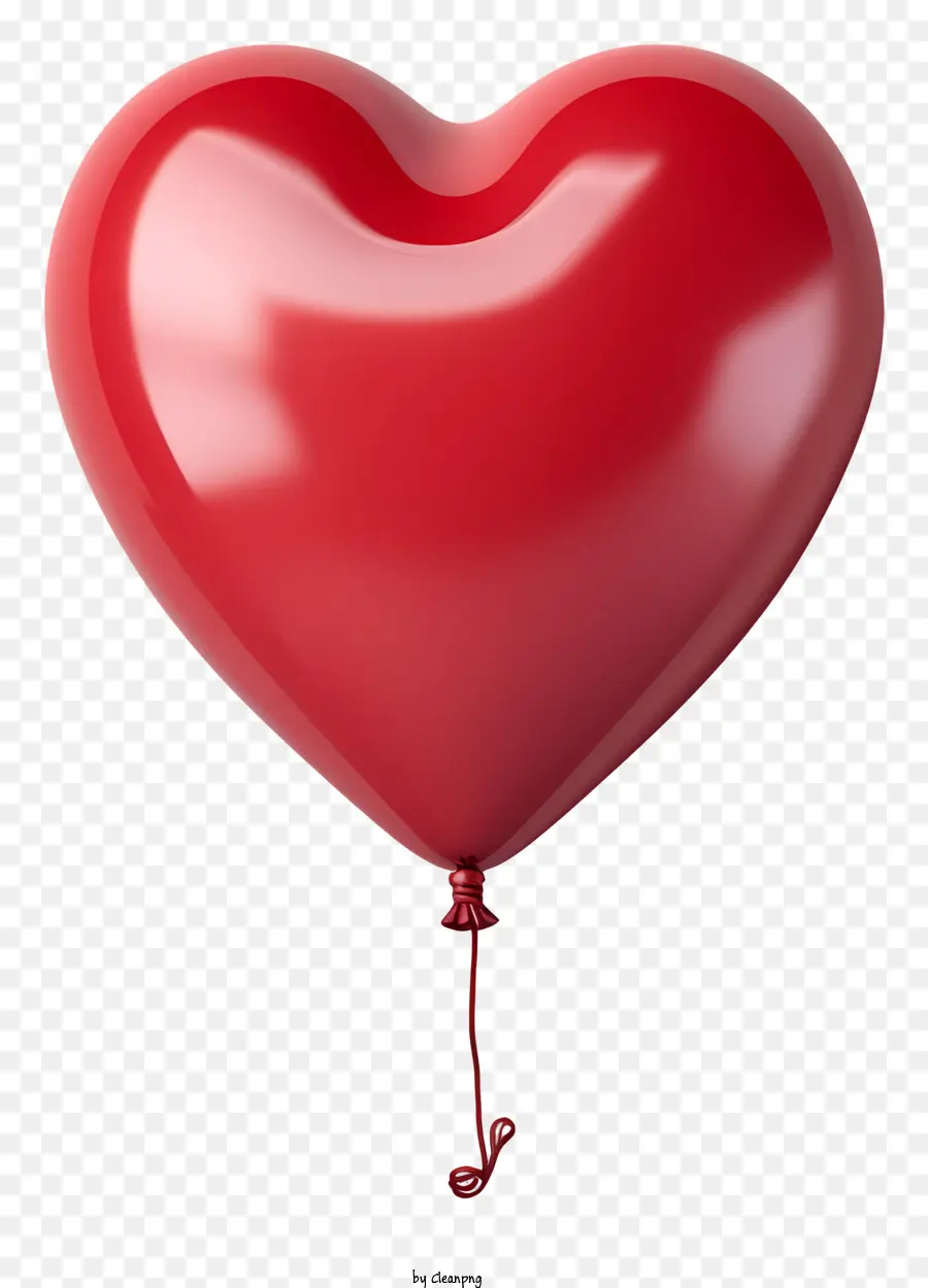 Coeur，Ballon Rouge PNG