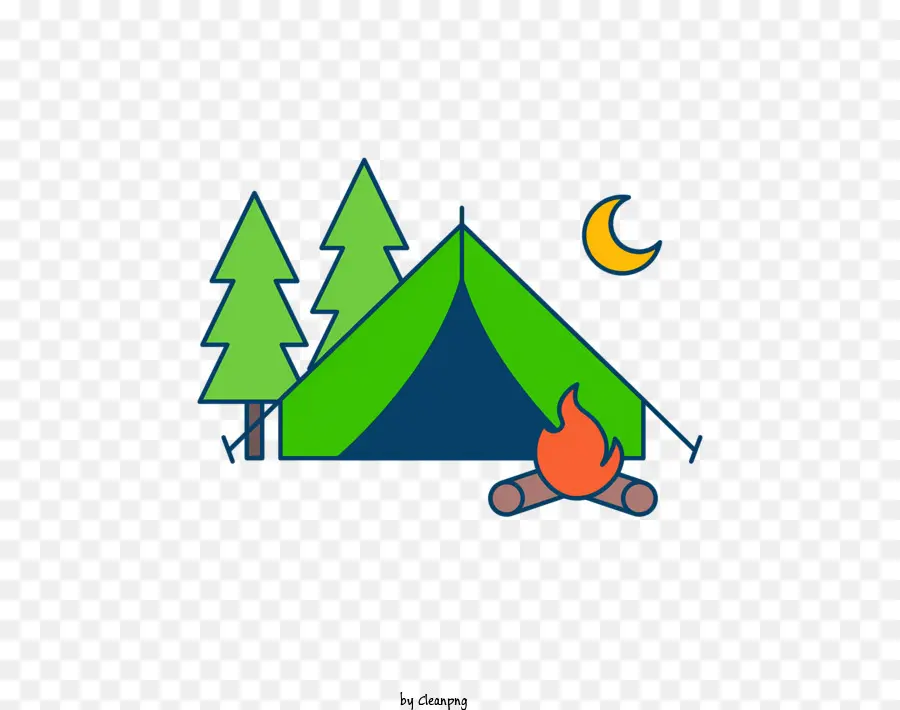 Dessin Animé，Tente De Camping PNG