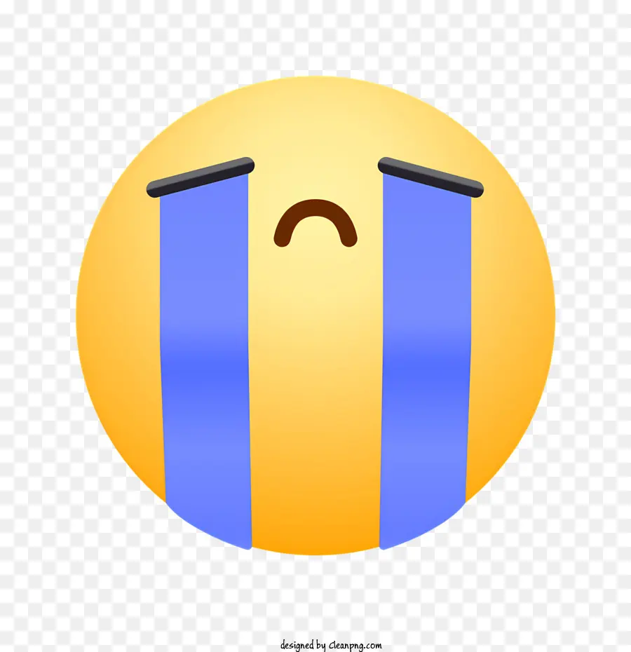 Emoji Souriant Avec Des Larmes，Triste Emoji PNG