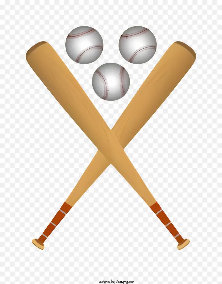 Icône，Battes Et Balles De Baseball PNG