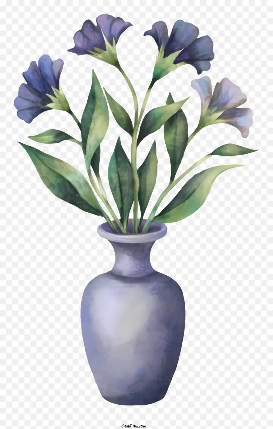 Dessin Animé，Vase Violet PNG