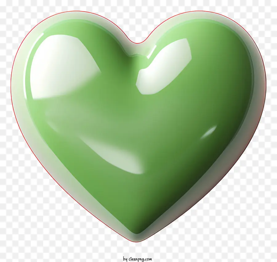 Coeur，Objet Vert Coeur Vert PNG