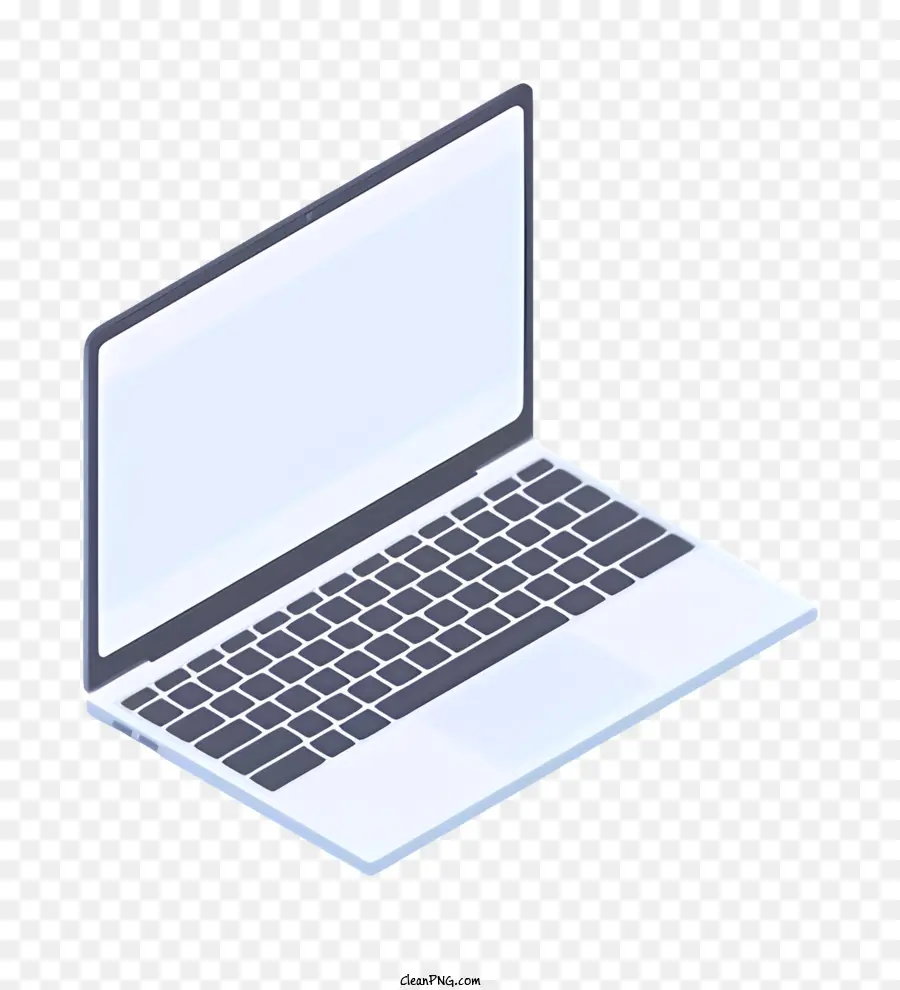 Ordinateur Portable，écran Blanc PNG